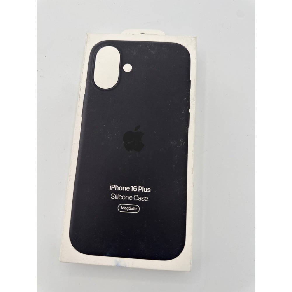 Apple Silicone Case iPhone 16 Plus Black New MagSafe Protective Cover MYY93ZM/A